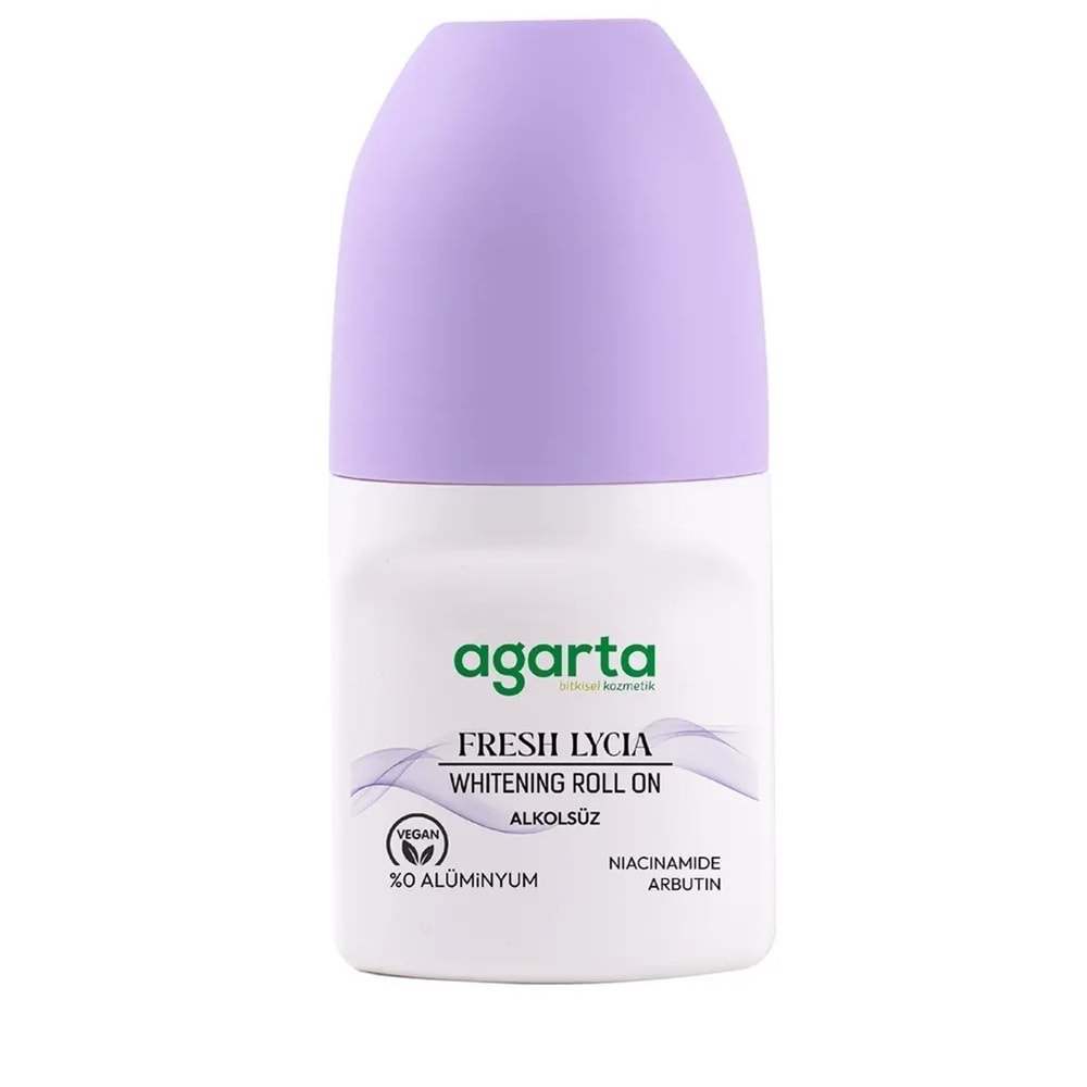 Agarta Roll-On Kadın 50 ML Fresh Lycıa Sensatıon (24 Saat Etkili Ter Kokusu Önleyici) (4 Lü Set)