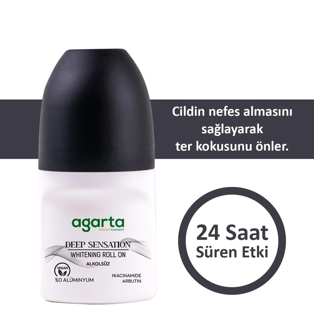 Agarta Roll-On Erkek 50 ML Patchoulı Deep Sensatıon (24 Saat Etkili Ter Kokusu Önleyici) (5 Li Set)