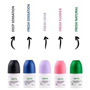 Agarta Roll-On Erkek 50 ML Patchoulı Deep Sensatıon (24 Saat Etkili Ter Kokusu Önleyici) (5 Li Set)