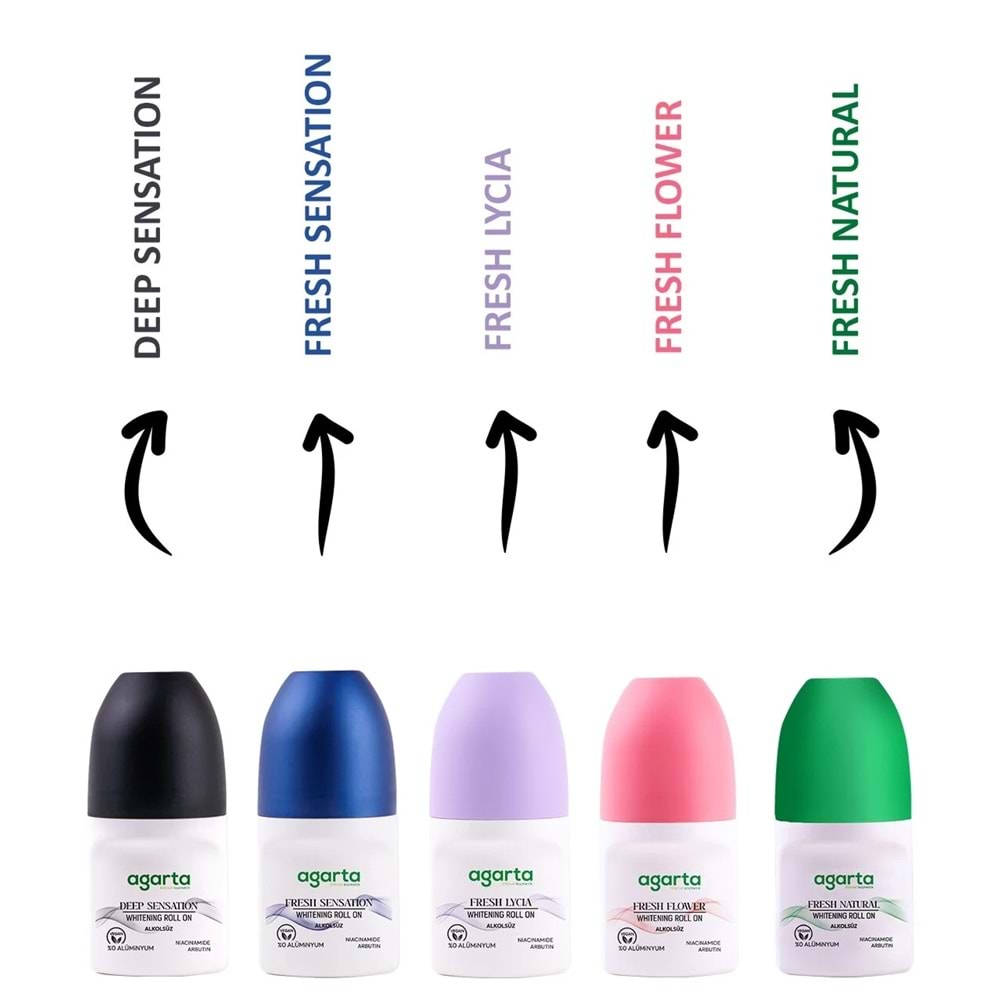Agarta Roll-On Unisex 50 ML Parfümsüz Natural (24 Saat Etkili Ter Kokusu Önleyici) (2 Li Set)
