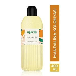 Agarta Kolonya 400 ML 80 Derece Pet Şişe (Mandalina-Aqua-Limon-Lavanta) (12 Li Karma Set)
