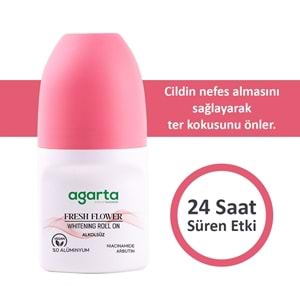 Agarta Roll-On Kadın 50 ML (Fresh Flower-Lycıa-Patchoulı Deep-Sensatıon-Natural) (20 Li Karma Set)