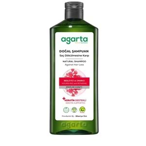 Agarta Doğal Şampuan 400 ML Kepek Karşıtı - Ardıç Katranı,Keratin - Saç Dökülmesine (3 Lü Karma Set)