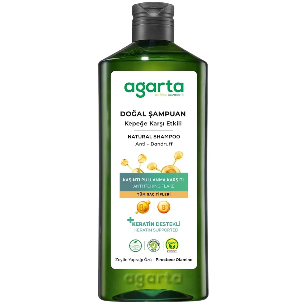 Agarta Doğal Şampuan 400 ML Kepek Karşıtı - Ardıç Katranı,Keratin - Saç Dökülmesine (6 Lı Karma Set)