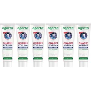 Agarta Doğal Tam koruma Diş Macunu 90 ML Onarım & Koruma (6 Lı Set)