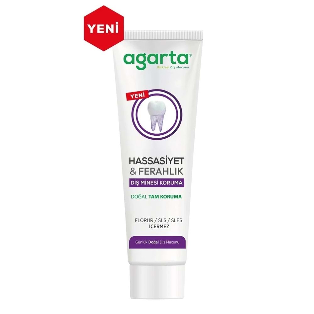 Agarta Doğal Tam koruma Diş Macunu 90 ML Hassasiyet & Ferahlık (3 Lü Set)