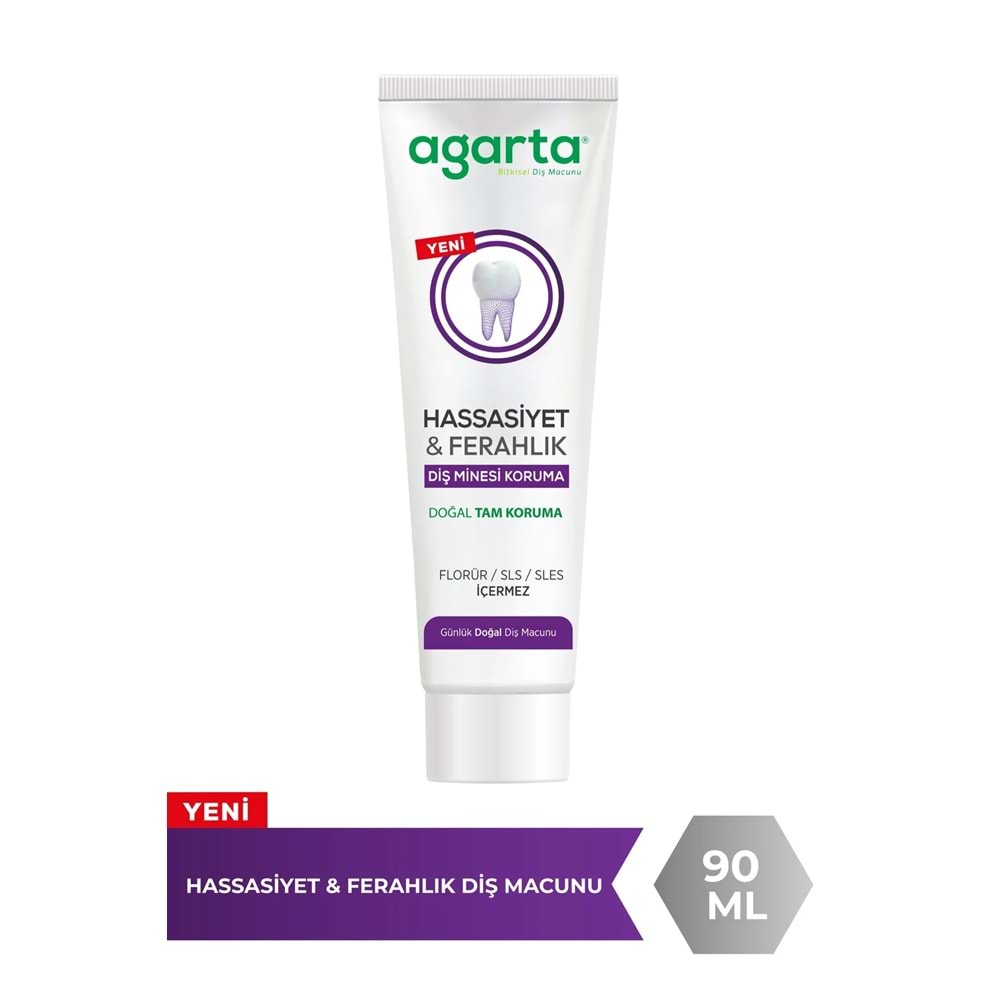 Agarta Doğal Tam koruma Diş Macunu 90 ML Hassasiyet & Ferahlık (5 Li Set)