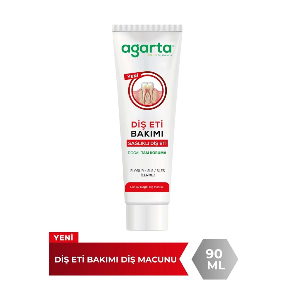 Agarta Doğal Tam koruma Diş Macunu 75 ML Gün Boyu Koruma & Diş Eti Bakımı 90 ML (Karma 2 Li Set)