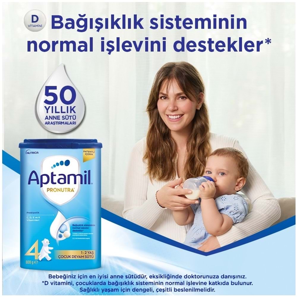 Nutrıcıa Aptamil Pronutra 800GR Devam Sütü No:4 (1-2 Yaş) (2 Li Set)