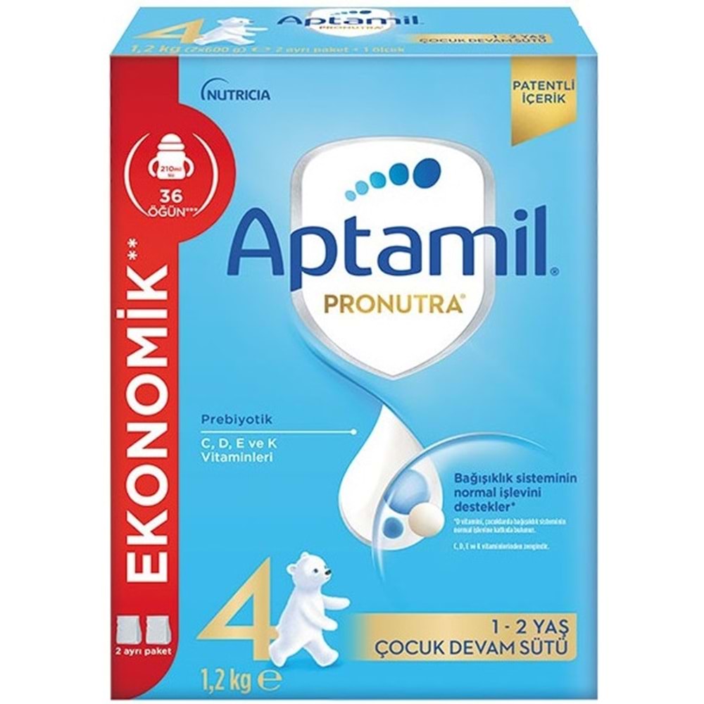Nutrıcıa Aptamil Pronutra 1200GR Devam Sütü No:4 (1-2 Yaş) (3 Lü Set)