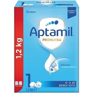 Nutrıcıa Aptamil Pronutra 1200GR Bebek Sütü No:1 (0-6 Ay) Yenidoğan Doğumdan itibaren (2 Li Set)