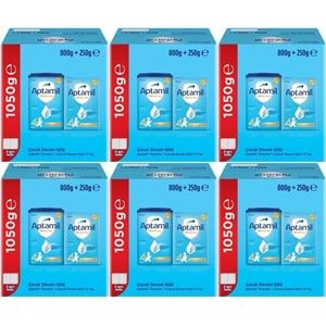 Nutrıcıa Aptamil Pronutra 800GR+250GR Toplam: 1050GR Devam Sütü No:4 (1 Yaş ve Üzeri) (6 Lı Set)