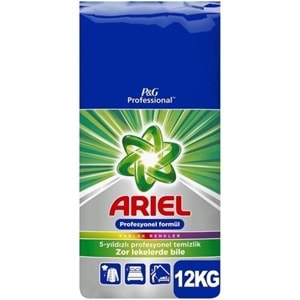 Ariel Matik Toz Çamaşır Deterjanı 48KG Parlak Renkler (4PK*12KG) (320 Yıkama)
