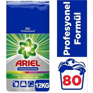 Ariel Matik Toz Çamaşır Deterjanı 48KG Parlak Renkler (4PK*12KG) (320 Yıkama)