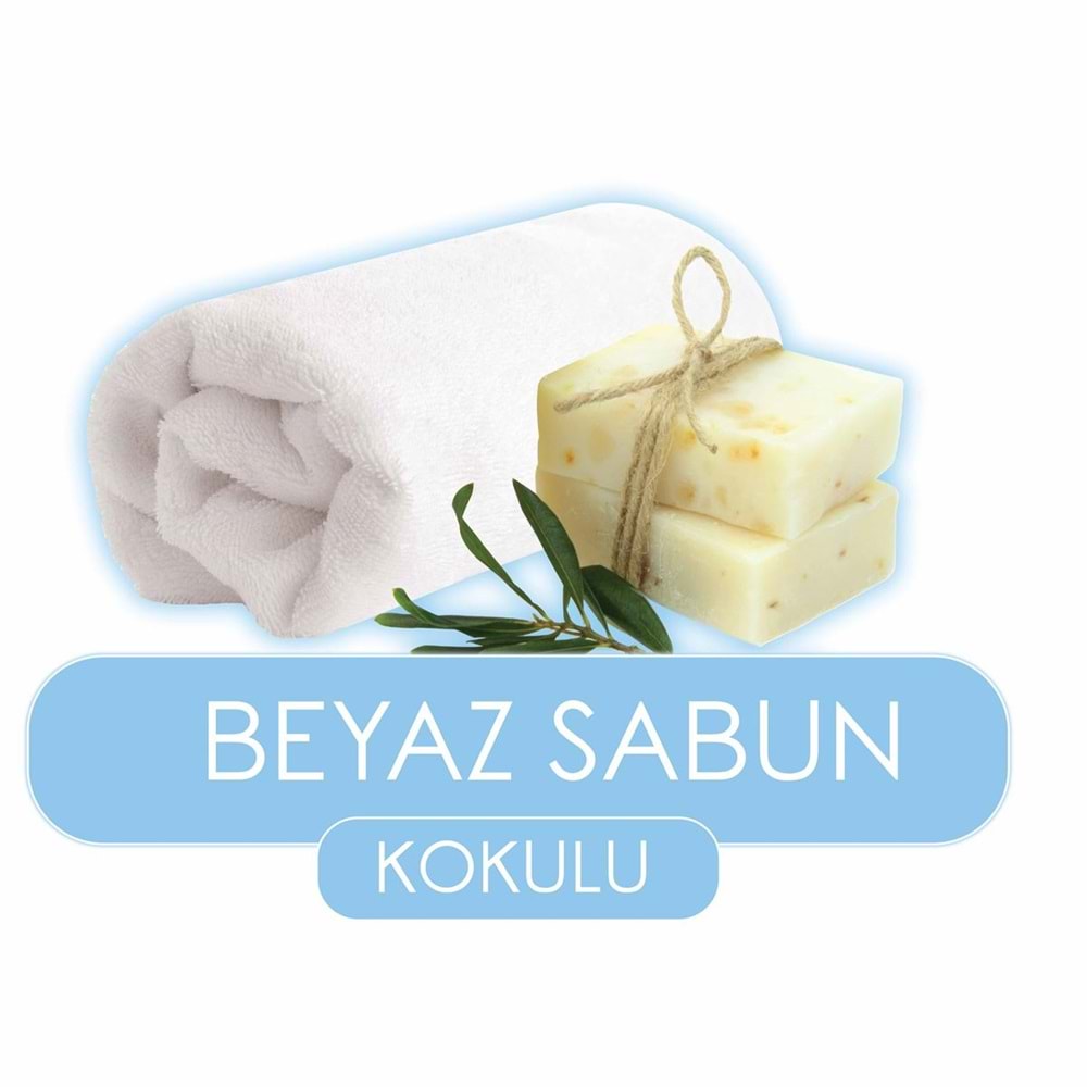 Baby Turco Islak Havlu Mendil 90 Yaprak 24 Lü Set Beyaz Sabun Kokulu Plastik Kapaklı