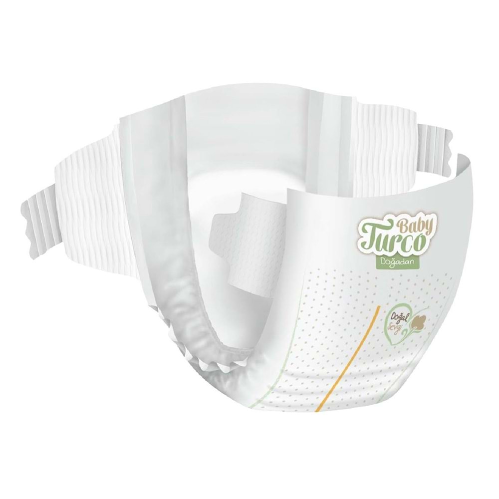 Baby Turco Bebek Bezi Doğadan Beden:2 (3-6Kg) Mini 126 Adet Jumbo Fırsat Pk