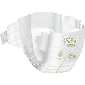 Baby Turco Bebek Bezi Doğadan Beden:4 (8-14Kg) Maxi 768 Adet Ultra Ekstra Pk