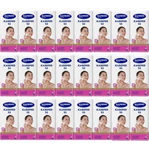 Bambino Cotton Kare Makyaj ve Bebek Temizleme Pamuğu 1200 Adet (Kare En-Boy 7CM) (24PK*50)