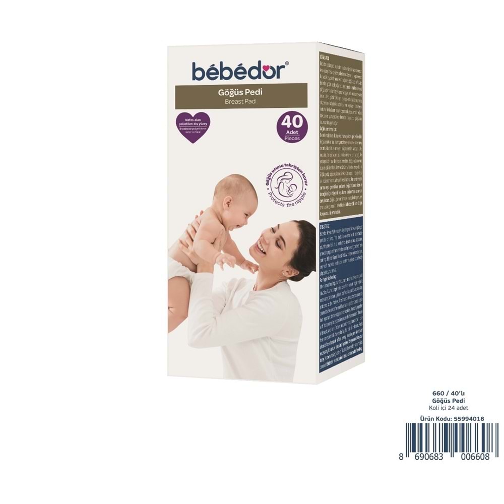 Bebedor Göğüs Pedi 720 Adet (18PK*40)