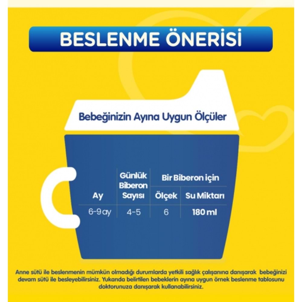 Bebelac 800GR No:2 Devam Sütü (6-12 Ay) (3 Lü Set)