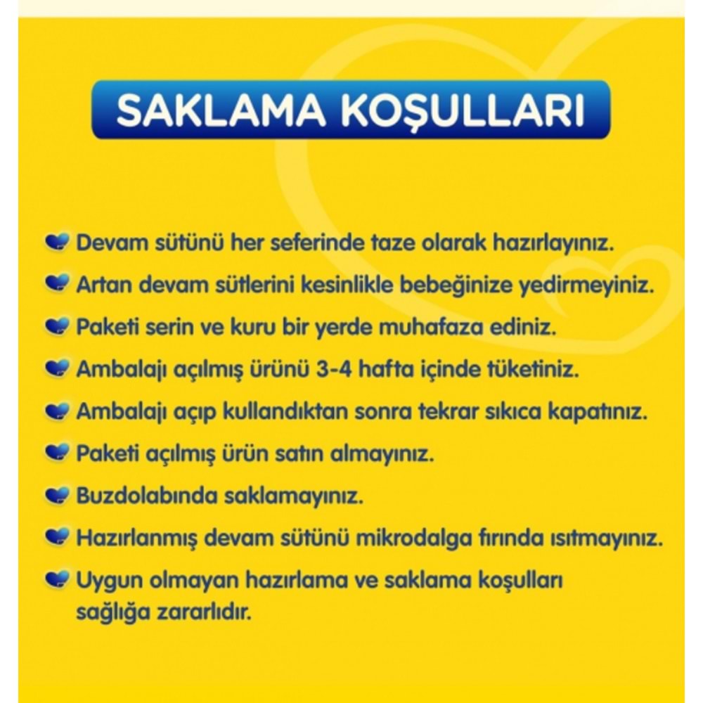 Bebelac 800GR No:2 Devam Sütü (6-12 Ay) (3 Lü Set)