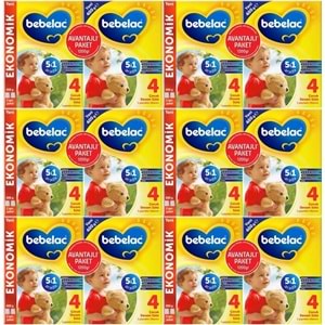 Bebelac 1200GR (800GR+400GR) No:4 Devam Sütü (1+ Yaş) Avantaj Pk (6 Lı Set)