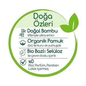 Bebem Bebek Bezi Natural Beden:3 (4-9Kg) Midi 168 Adet Aylık Fırsat Pk