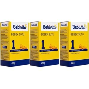 Bebivita Bebek Sütü 400GR No:1 (0-6 Ay) Doğumdan İtibaren (3 Lü Set)