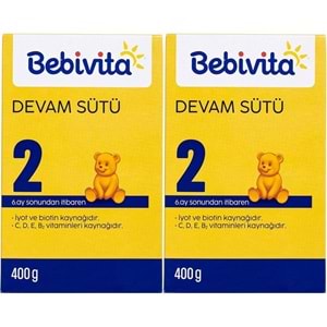 Bebivita Bebek Sütü 400GR No:2 (6-12 Ay) (2 Li Set)