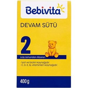 Bebivita Bebek Sütü 400GR No:2 (6-12 Ay) (12 Li Set)