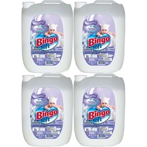 Bingo Soft Yumuşatıcı 20LT (4PK*5LT) Sensitive/Bebeğimin Kokusu/Hipoalerjenik (200 Yıkama)