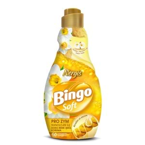 Bingo Soft Çamaşır Yumuşatıcı Konsantre 1440ML Karma 12 Li Set (Lilyum-Lavanta-Begonvil-Nergis)