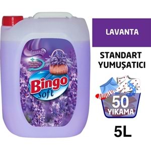 Bingo Soft Yumuşatıcı 20LT (4PK*5LT) Lavanta (200 Yıkama)