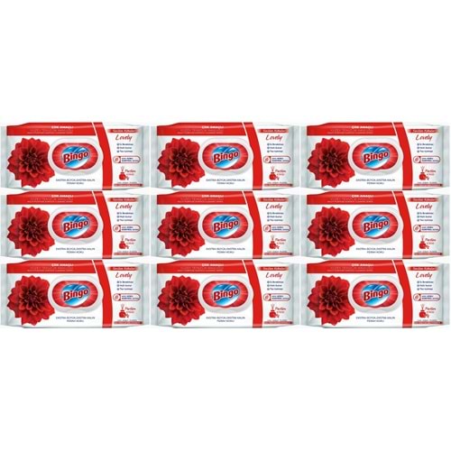 Bingo Clean Yüzey Temizlik Havlusu 96 Yaprak Sevilen Kokular Lovely - Gül (9 Lu Set) 864 Yaprak