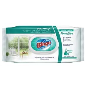 Bingo Clean Yüzey Temizlik Havlusu 96 Yaprak Sevilen Kokular Ferah Evim (6 Lı Set) 576 Yaprak