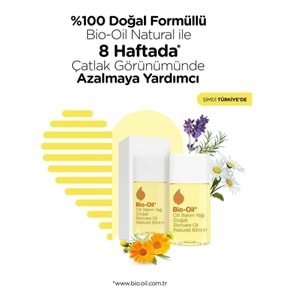 Bio-Oil %100 Natural Çatlak Karşıtı & Leke Karşıtı Nemlendirici Doğal Cilt Bakım Yağı 60ML (2Li Set)