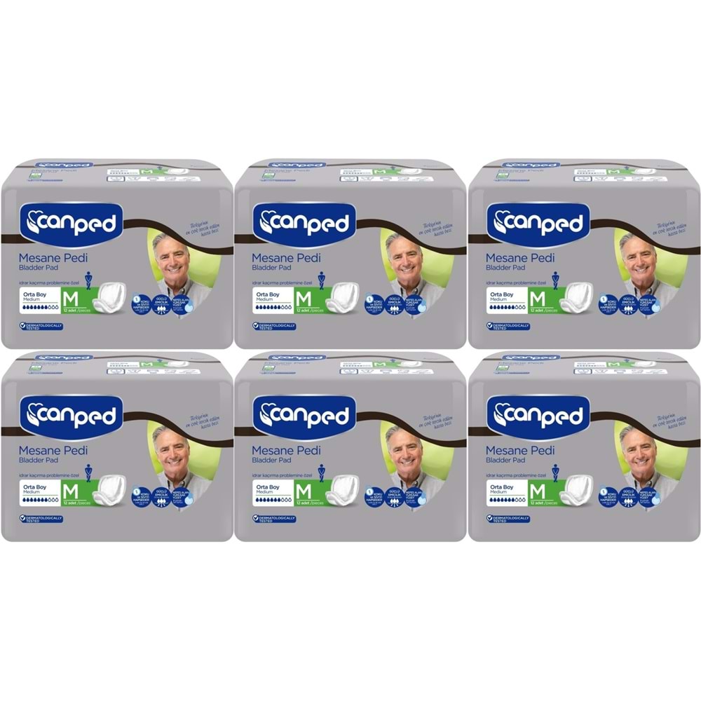 Canped Mesane Pedi Klasik Erkek M - Orta 72 Adet (6PK*12)