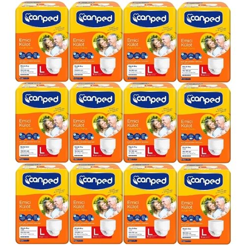 Canped Emici Külot Hasta Yetişkin Bezi XL - Ekstra Büyük - Extra Large 96 Adet