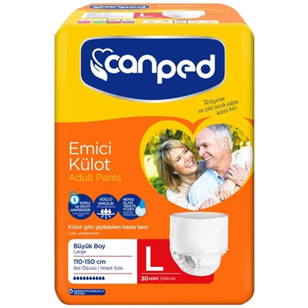 Canped Emici Külot Hasta Yetişkin Bezi L - Büyük - Large 120 Adet