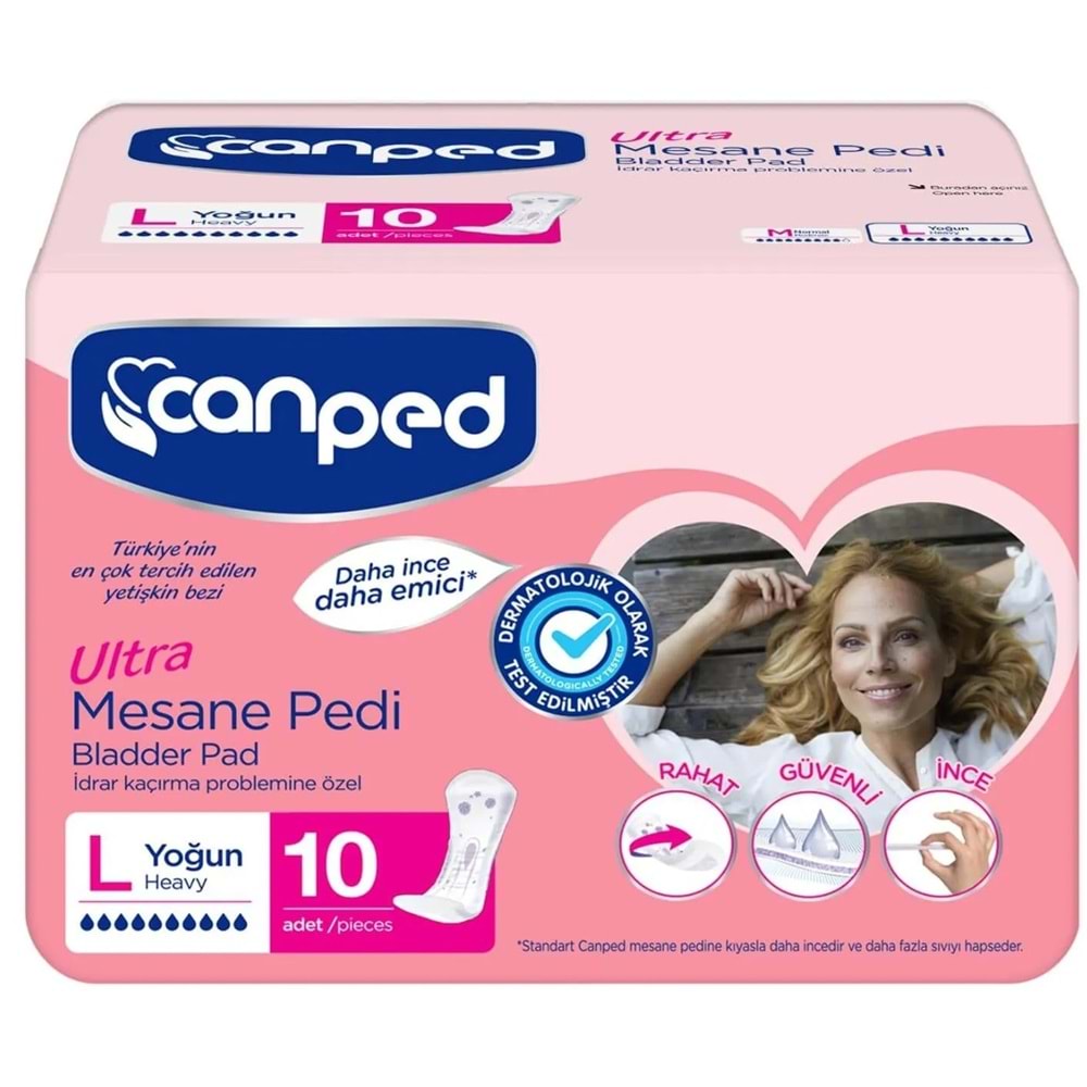 Canped Mesane Pedi Ultra L - Large - Büyük - Yoğun 50 Adet (5PK*10)