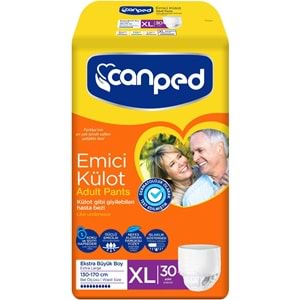 Canped Emici Külot Hasta Yetişkin Bezi XL - Ekstra Büyük - Extra Large 120 Adet
