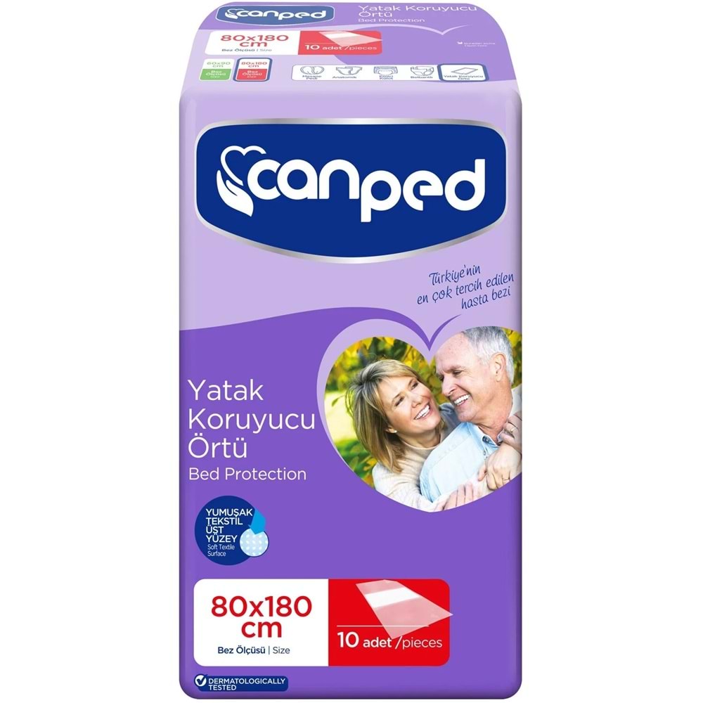 Canped Yetişkin Yatak Koruyucu Örtü Extra 80 x 180 CM (XL) 120 Adet