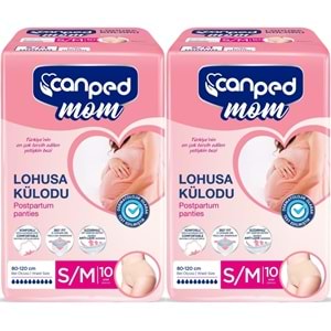 Canped Mom Lohusa Külodu - Külot Bez S - Small - Küçük / M - Medium - Orta 20 Adet (2PK*10)