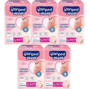 Canped Mom Lohusa Külodu - Külot Bez S - Small - Küçük / M - Medium - Orta 50 Adet (5PK*10)