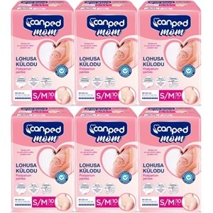 Canped Mom Lohusa Külodu - Külot Bez S - Small - Küçük / M - Medium - Orta 60 Adet (6PK*10)