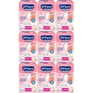 Canped Mom Lohusa Külodu - Külot Bez S - Small - Küçük / M - Medium - Orta 90 Adet (9PK*10)