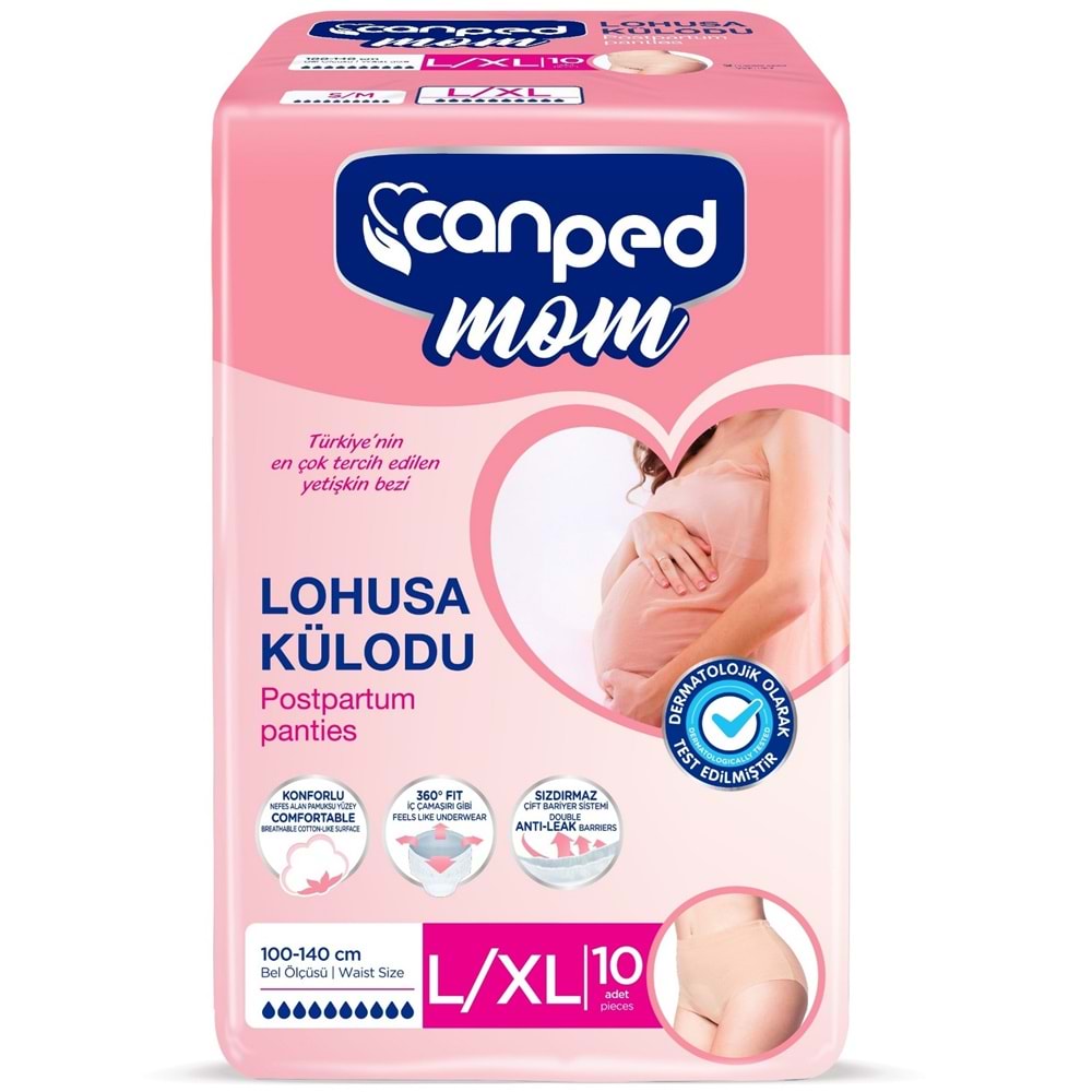 Canped Mom Lohusa Külodu - Külot Bez L - Large - Büyük / XL - Extra Large - 40 Adet (4PK*10)