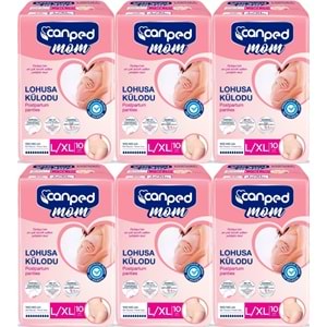 Canped Mom Lohusa Külodu - Külot Bez L - Large - Büyük / XL - Extra Large - 60 Adet (6PK*10)