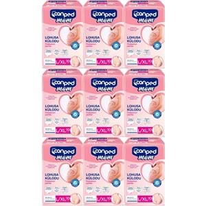 Canped Mom Lohusa Külodu - Külot Bez L - Large - Büyük / XL - Extra Large - 90 Adet (9PK*10)