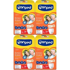 Canped Emici Külot Hasta Yetişkin Bezi L - Büyük - Large 96 Adet (4PK*24)
